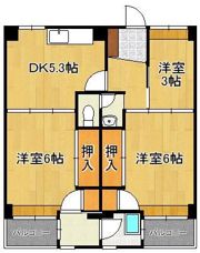 ビレッジハウス萩原 1号棟の間取り画像