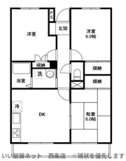 ルミウス喜多川Iの間取り画像