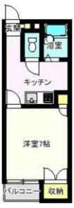 シティーパレス上中居第二の間取り画像