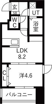 ダイドーメゾン大阪・堂島の間取り画像