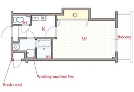 クラビス上町台の間取り画像