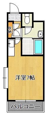 オリエンタル三萩野の間取り画像