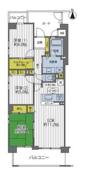 コスモ国分寺ブライトステージの間取り画像