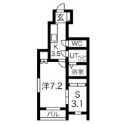 LA VIE BELLⅠ棟の間取り画像