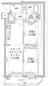 アイルプレミアム笹塚ウエストの間取り画像