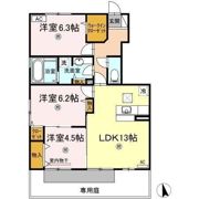 フォンターナ伏石Ⅱの間取り画像