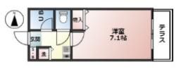 シャトラン弓木弐番館の間取り画像