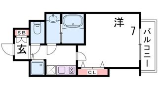 Luxe芦屋南の間取り画像