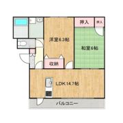 リバージュ山手の間取り画像