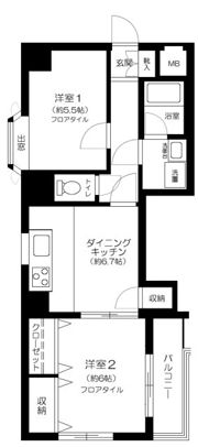 ワコーレ大塚の間取り画像