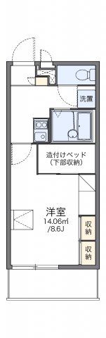 レオパレスアルモニ2番館の間取り画像