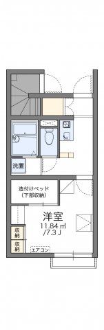 レオパレスねのさわの間取り画像