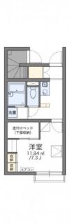 レオパレスねのさわの間取り画像