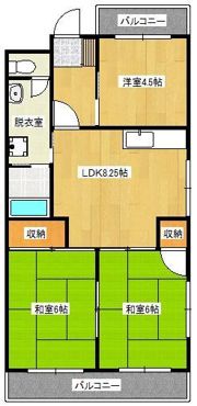 シャトレ中井の間取り画像