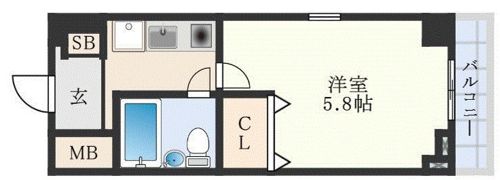 プレサンス天満の間取り画像