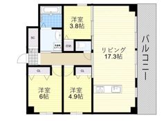 ParkHills安堂寺町の間取り画像