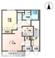 エクセレントヴュー米峰の間取り画像