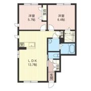 メタリカ Bの間取り画像