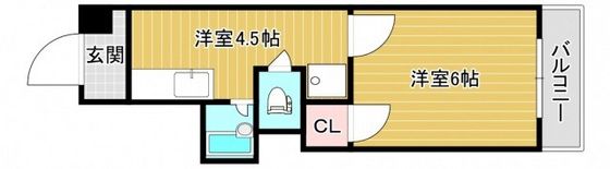 レジオン牛田の間取り画像