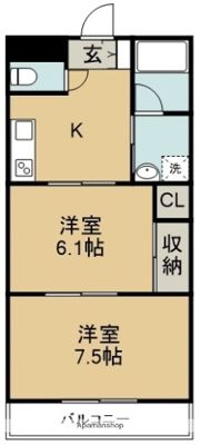 アーバンコート沖洲の間取り画像