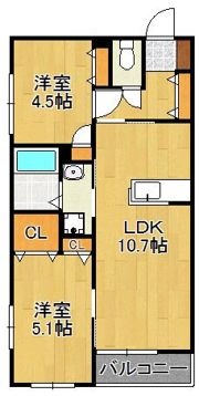 プレミール引野の間取り画像
