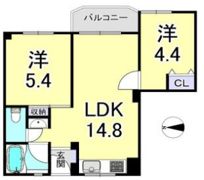 三倉六甲台ライフの間取り画像