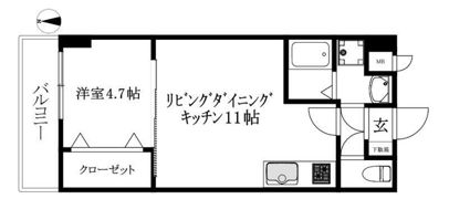Mayfair本町PremiumIIIの間取り画像
