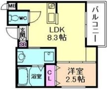リアコート枚方御殿山NORTHの間取り画像