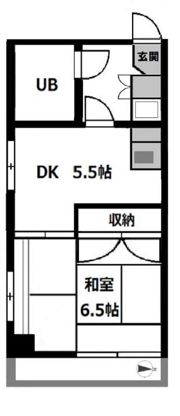 平間ロイヤルマンションの間取り画像