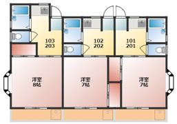 ファミール西所沢の間取り画像
