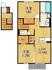 ヴィルヌーブ門司の間取り画像
