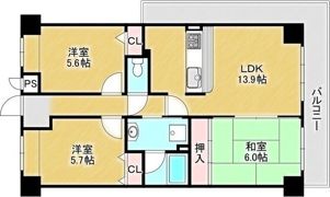 ル・アン緑地の間取り画像