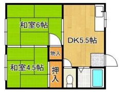 畑田第一アパートの間取り画像