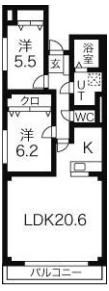 プラージュⅡの間取り画像