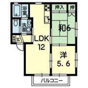 ウエスト ビューの間取り画像
