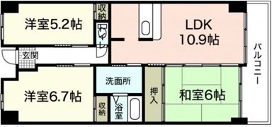 フォーラム牛田南の間取り画像