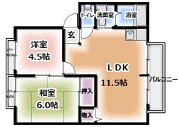 エスポワールBの間取り画像