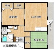 城西コーポの間取り画像