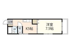 コーポ市村の間取り画像