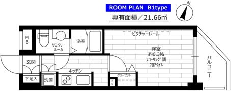 ステージファースト世田谷用賀の間取り画像