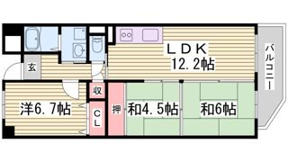 コンセール中道の間取り画像