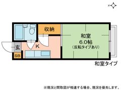 コーポ難波の間取り画像
