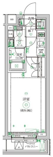 セジョリ中野新橋レジデンスの間取り画像