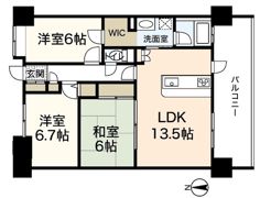 ナタリーマリナタウンイーストブリッジ参番館(604)の間取り画像