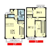 ウッドフォレストマンションA棟の間取り画像