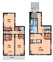 大泉学園町7丁目戸建賃貸住宅の間取り画像