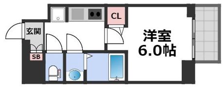 Le-Bear天王寺東の間取り画像