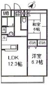ミニヨンフルールAWAの間取り画像