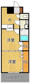 No.65 クロッシングタワーORIENT BLD.の間取り画像