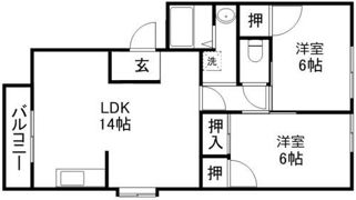 アビタシオン武蔵ヶ丘Aの間取り画像